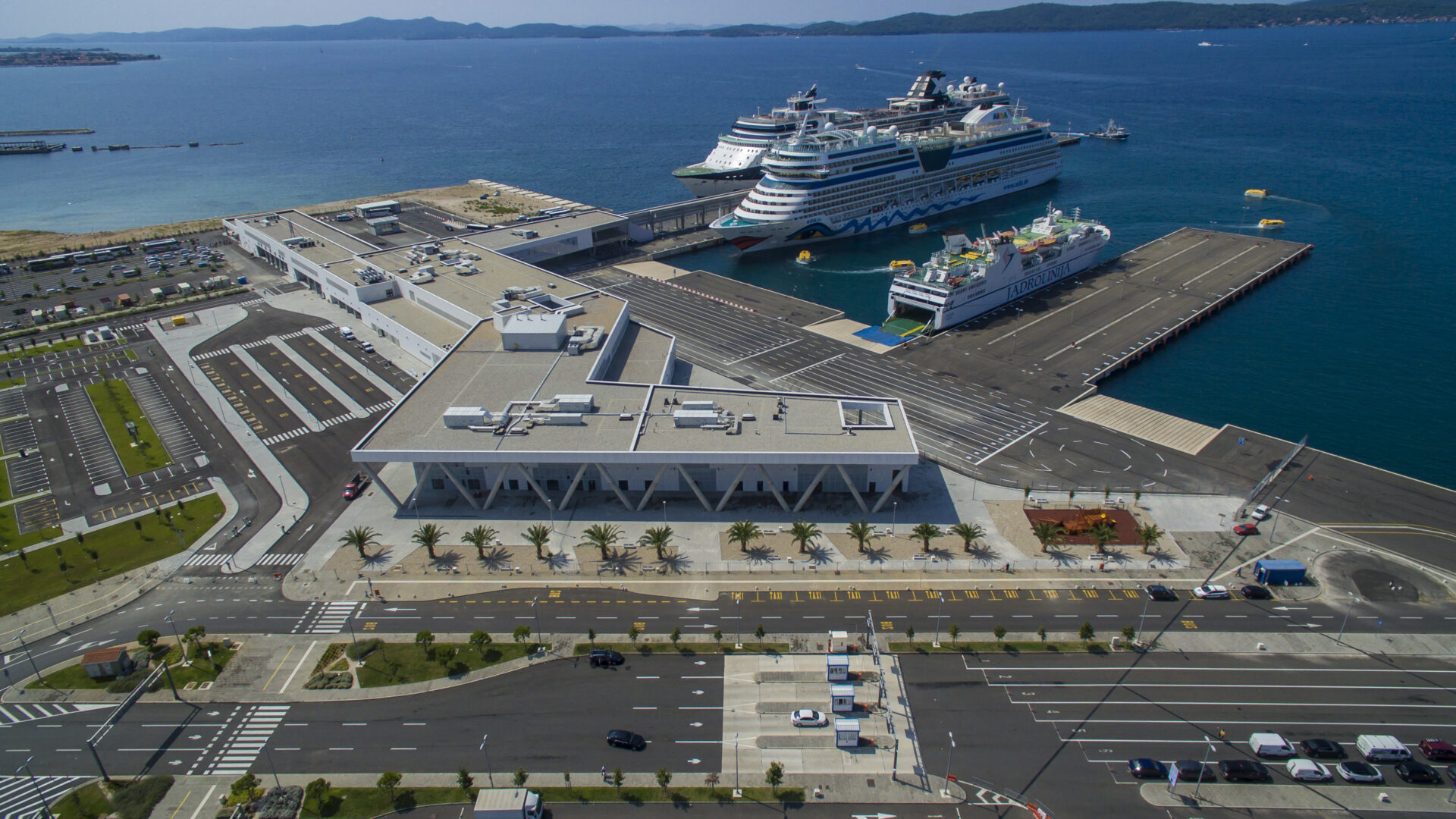 Gazenica cruise port and ferry terminal in Zadar