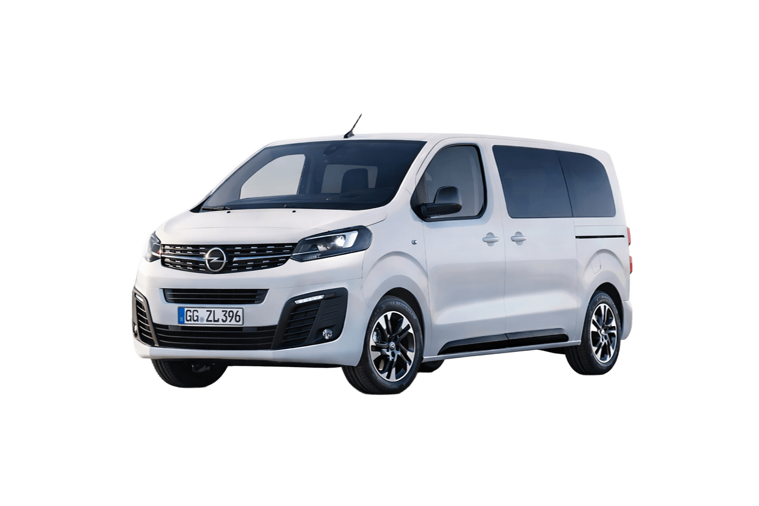 White transfer van used for private transfers and excursions